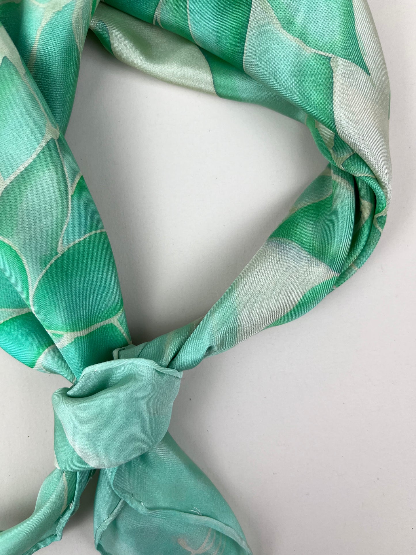 Nesrin- In Duck Egg Blue handmade silk scarf perfect gift