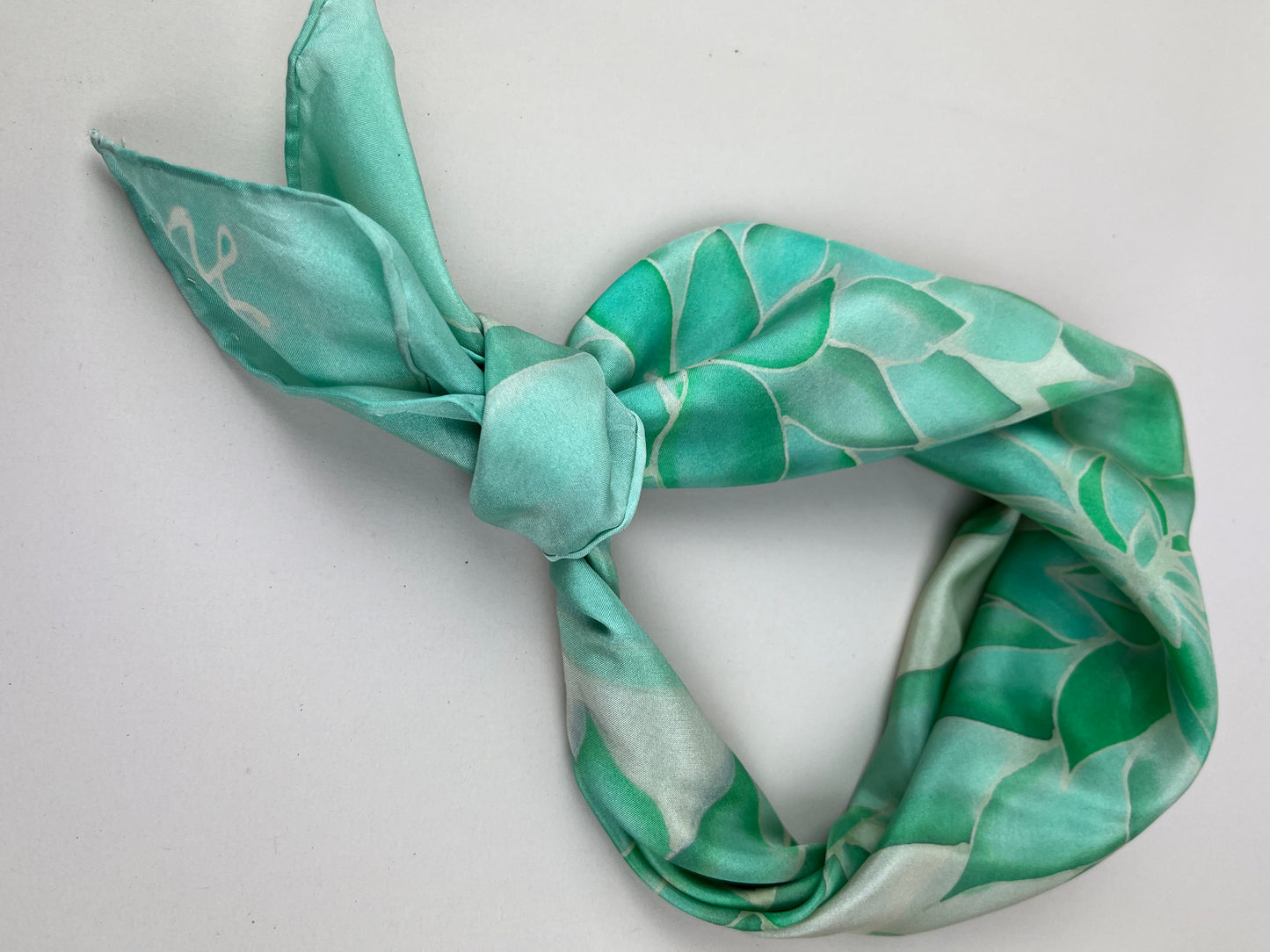 Nesrin- In Duck Egg Blue handmade silk scarf perfect gift