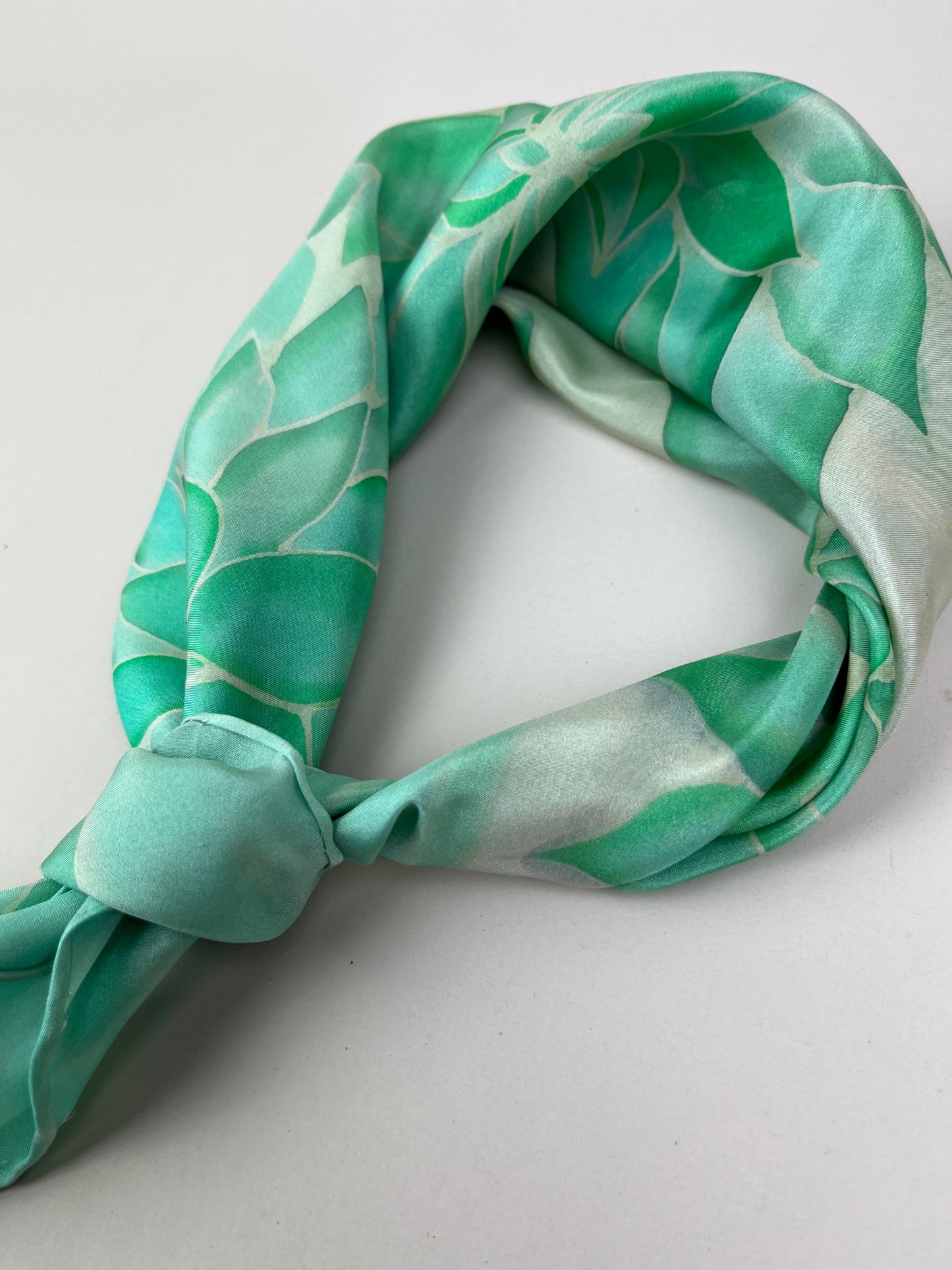 Nesrin- In Duck Egg Blue handmade silk scarf perfect gift