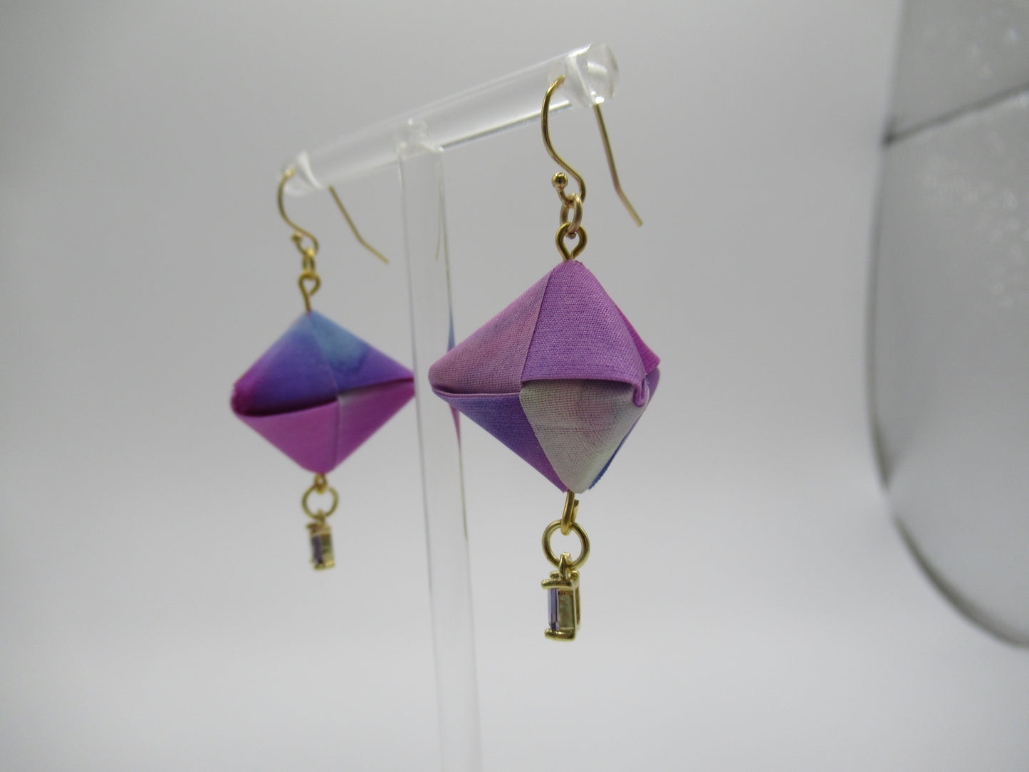 Origami Silk Sonobe Earring