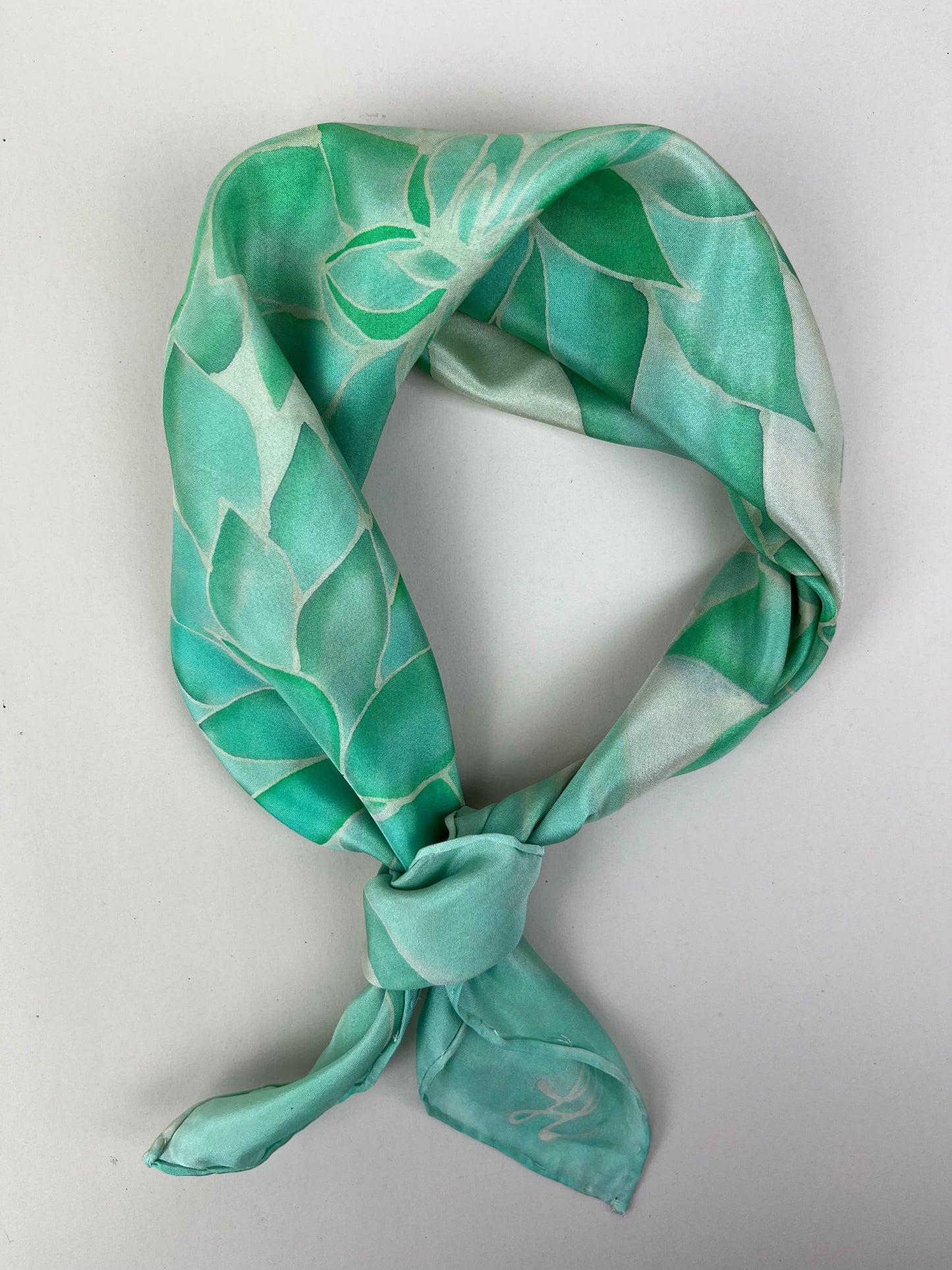 Nesrin- In Duck Egg Blue handmade silk scarf perfect gift