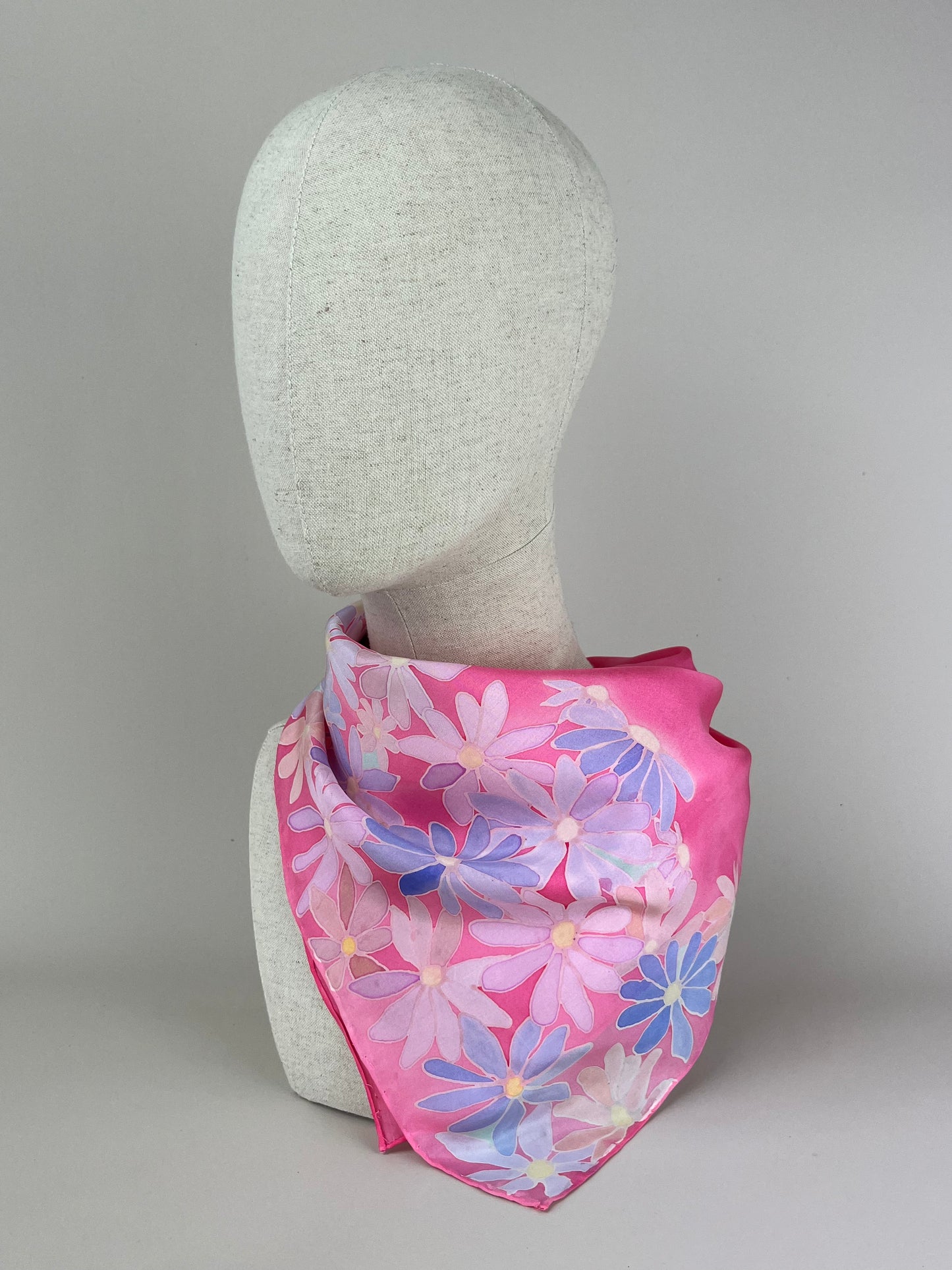 Daisy Handmade 100% Silk Scarf