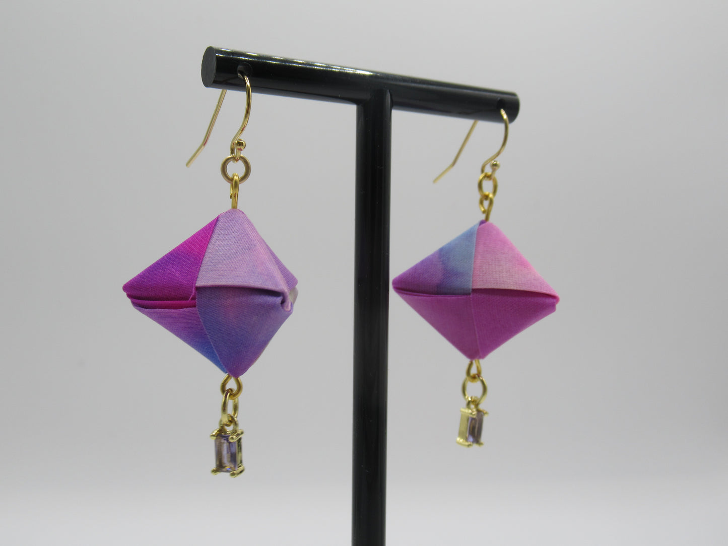 Origami Silk Sonobe Earring