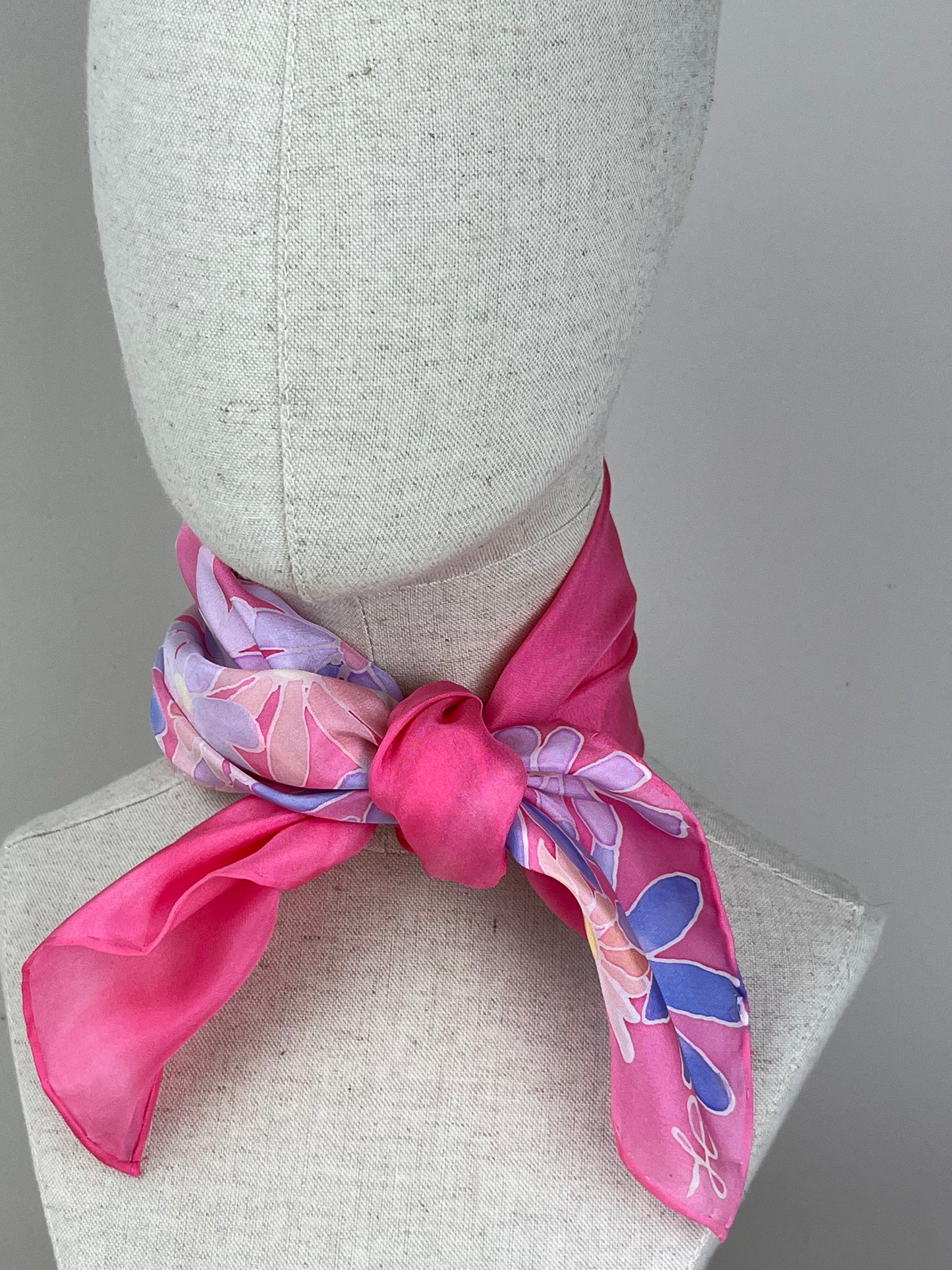 Daisy Handmade 100% Silk Scarf