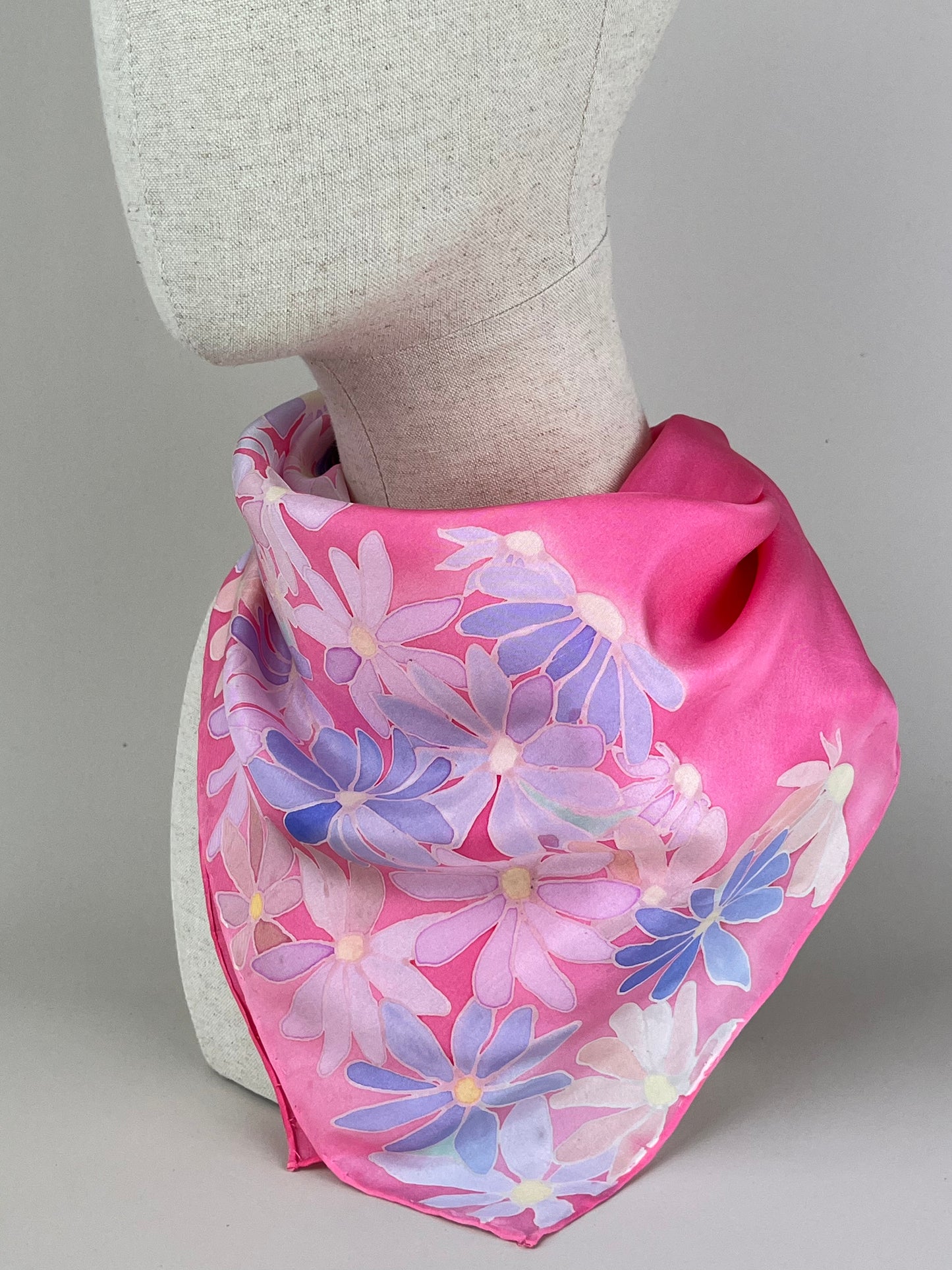 Daisy Handmade 100% Silk Scarf