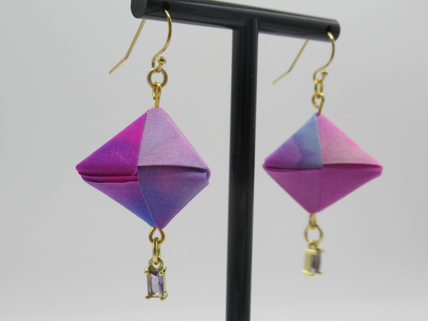 Origami Silk Sonobe Earring