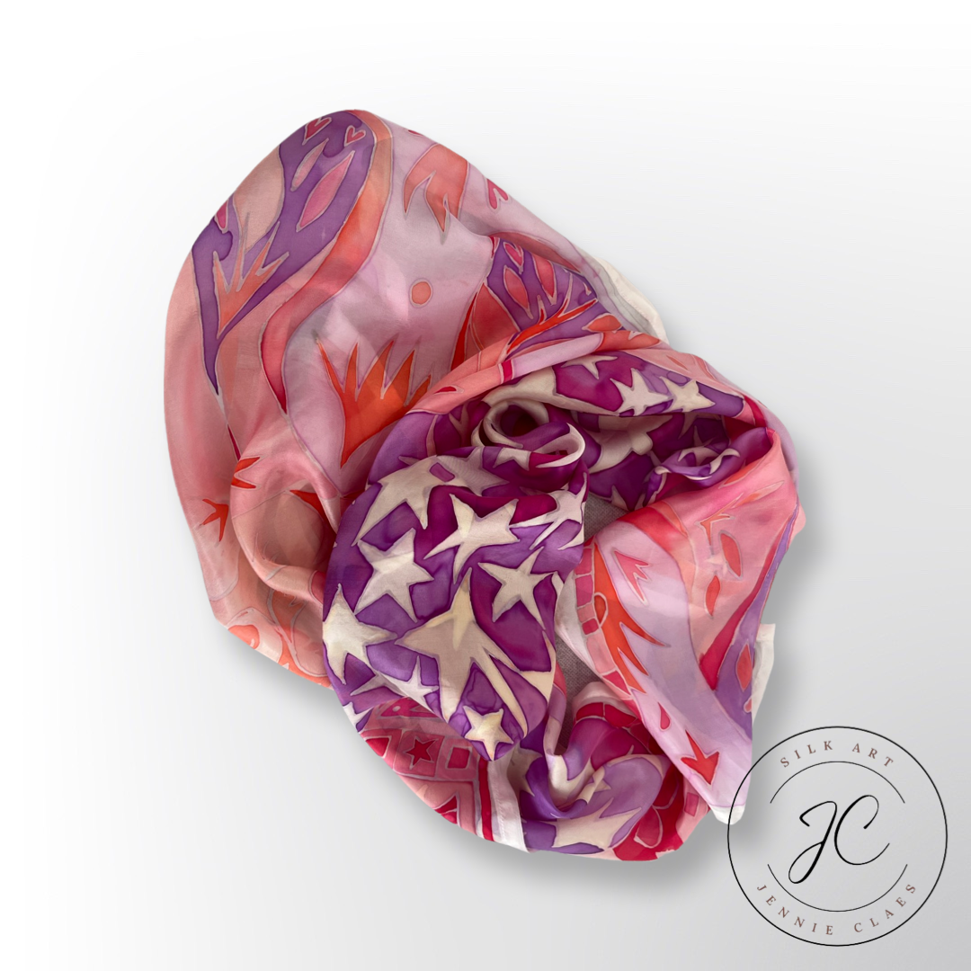 Kessia Handmade 100% Silk Scarf