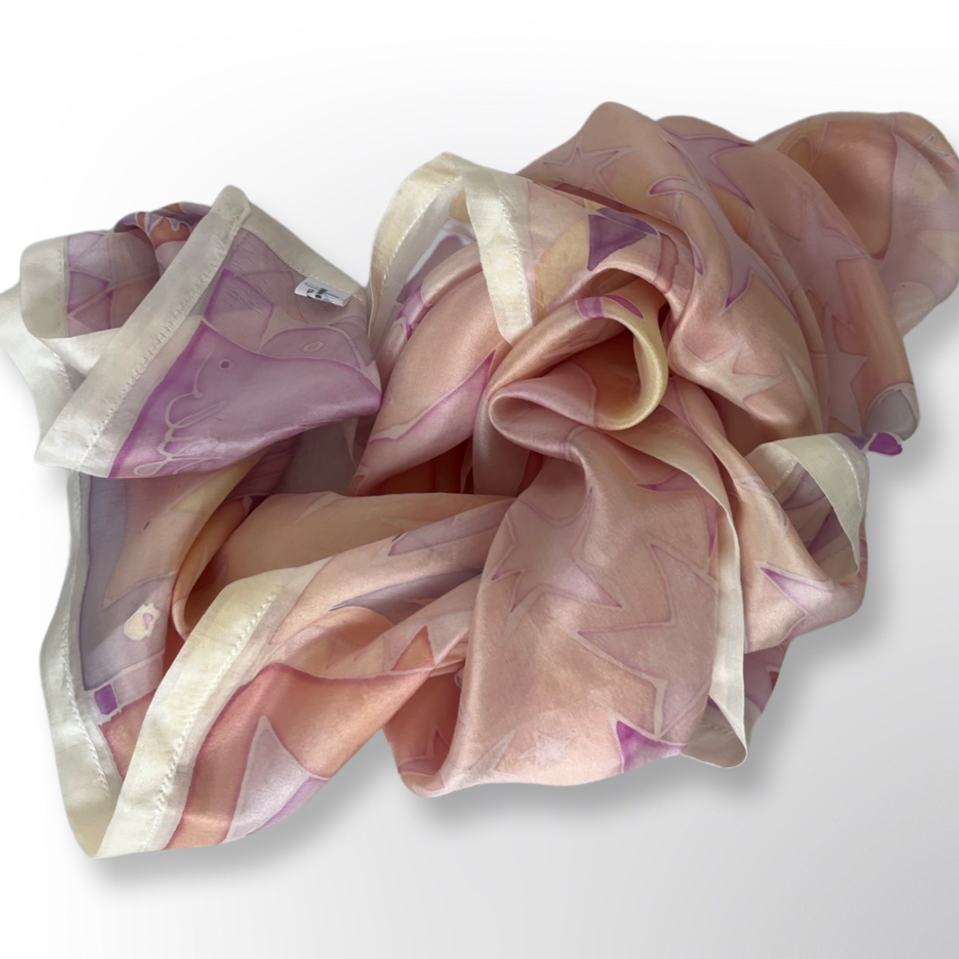 Cosmic Handmade 100% Silk Scarf